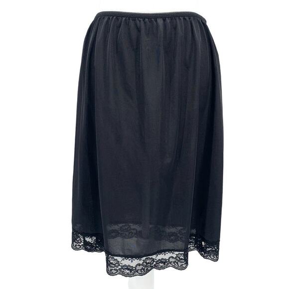 Blair VTG 80s Black Half Slip Lace Hem Women’s Size XXL ( more like an XL) Nylon - Picture 1 of 7